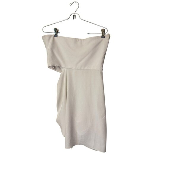 Amanda Uprichard Women's Medium Leeza White Cutout Strapless Dress Revolve - Picture 3 of 4